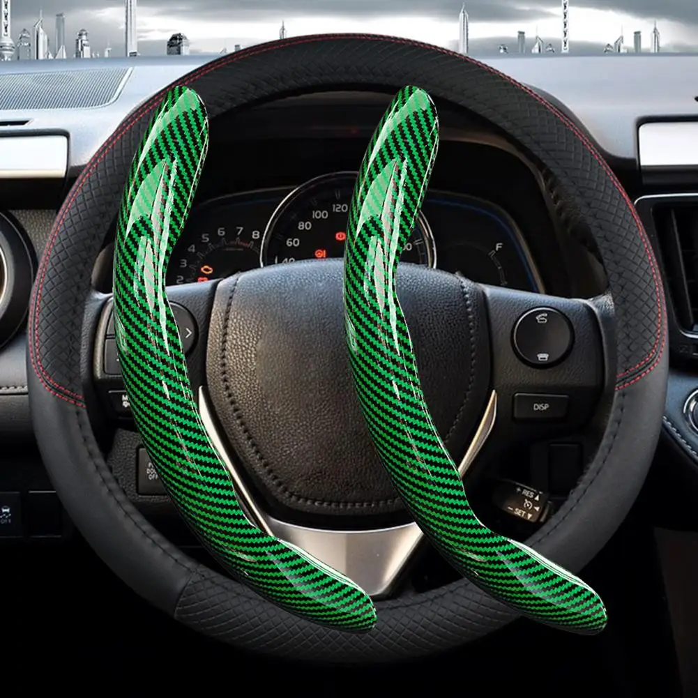 Resistant Steering Wheel Cover Ultra-thin Segmented Non-slip Car Steering Wheel Cover Universal Fit Synthetic Fiber for Enhanced