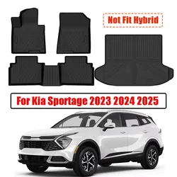 Floor Mats for Kia Sportage 2023 2024 2025 Accessories Floor Mats 2 Row Liner Set All Weather TPE 3D Floor Liners&Rear Cargo Mat
