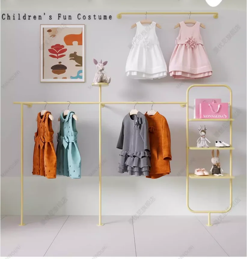 

HangerClothing Store Display Racks, Wall Shelves, Wall Hangings, Creative Hanging Clothes Racks, Special Side Hanging Display Ra