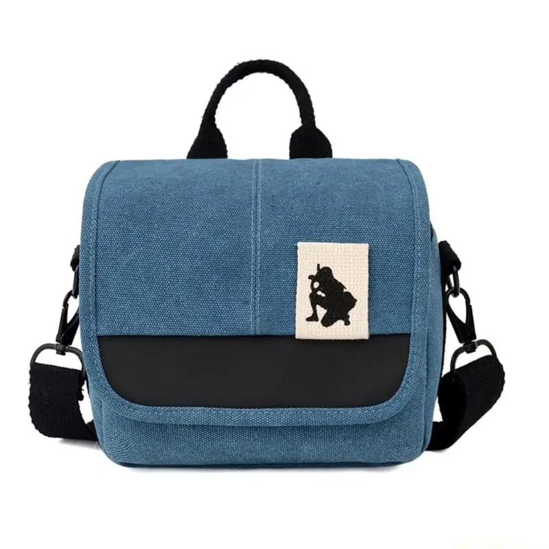 F62C Portable Camera Bag, Small Camera Case Camera Shoulder Bag Purse Waterproof Canvas Bags Fashion Pattern Camera Case