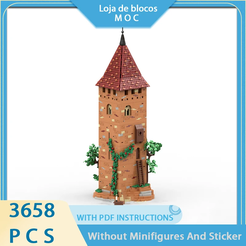 

Exquisite new product MOC building blocks, medieval architectural models, Herneburg technology modular children's toys DIY set