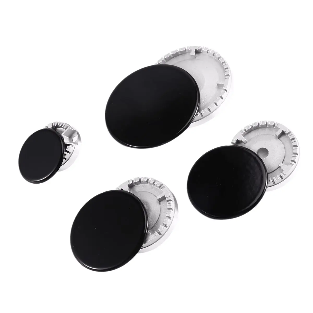 Utility Design 8PCS Cooker Hat Set Stove Lid Oven Gas Hob Burner Crown Flame Cap Replacement Kit Fits Most Gas Stove Burners Hea