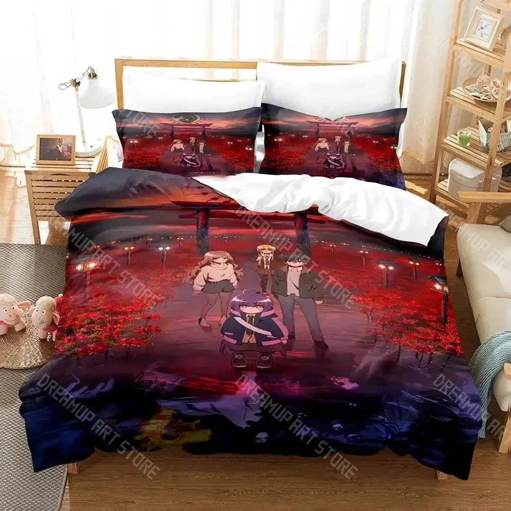 3D Printed Dark Gathering Anime Bedding Set for Boys Girls Duvet Cover Pillowcase Twin Queen King Full Single Double Sizes
