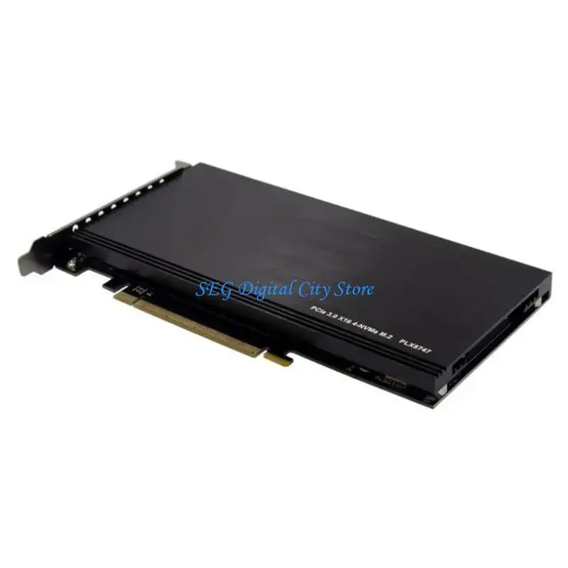 

U75B Efficient PCIe X16 to 4 Port NVMe SSD Expansion PLX8747 Control Fast Highly Performances