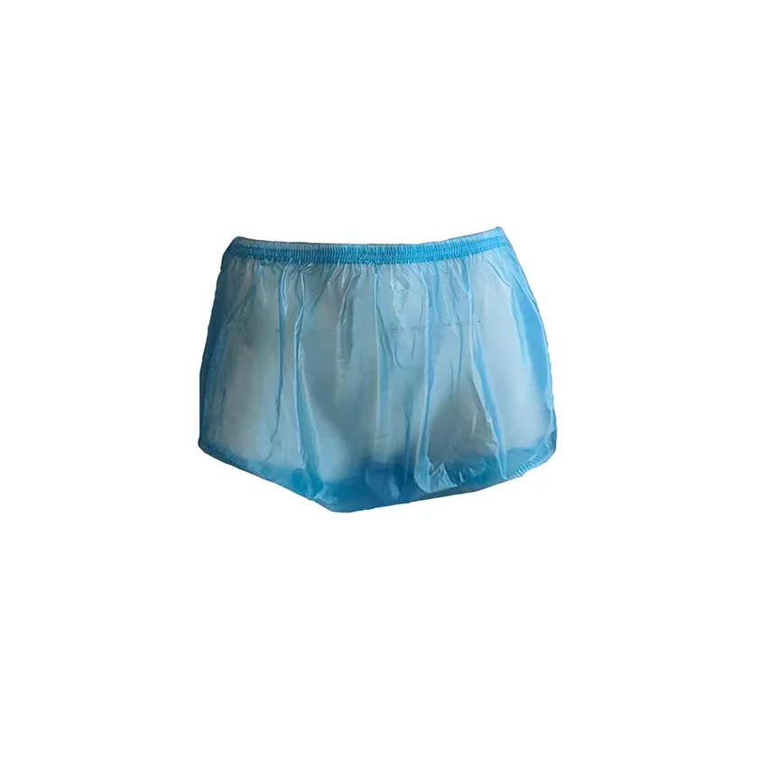 Langkee Haian Adult Incontinence Plastic Diapers  Pants    ABDL  PVC  Color Blue