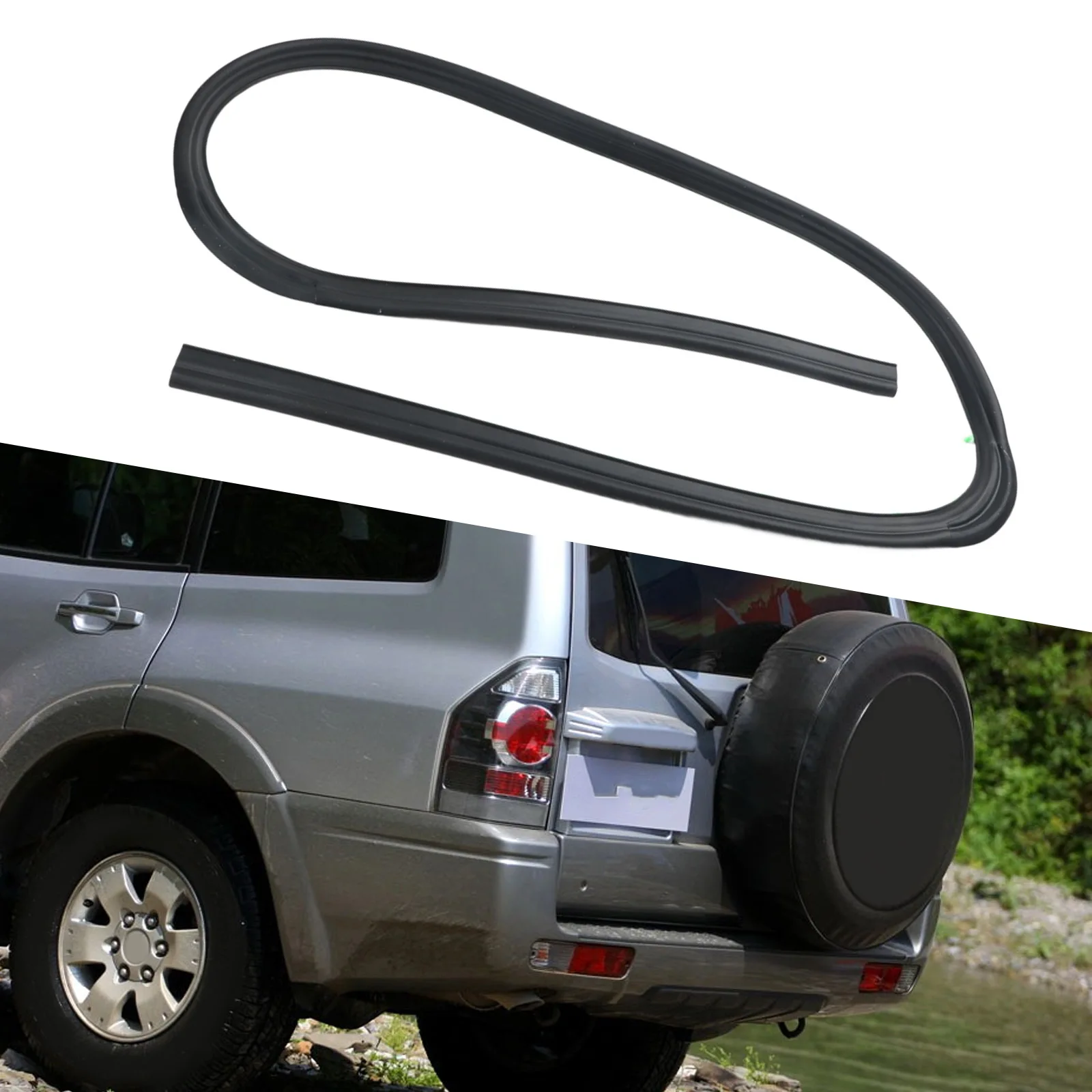 Rear Door Seal Tail Door Seal Quick Installation Replacement Installation Short Strip Design Vehicle Specific Fit For Pajero V43