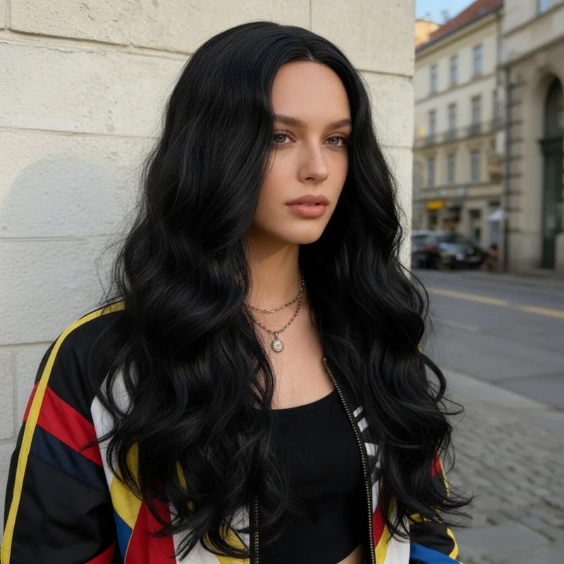 trendy-european-and-american-style-women's-small-lace-wig-with-four-large-waves-long-curly-synthetic-fiber-headpiece