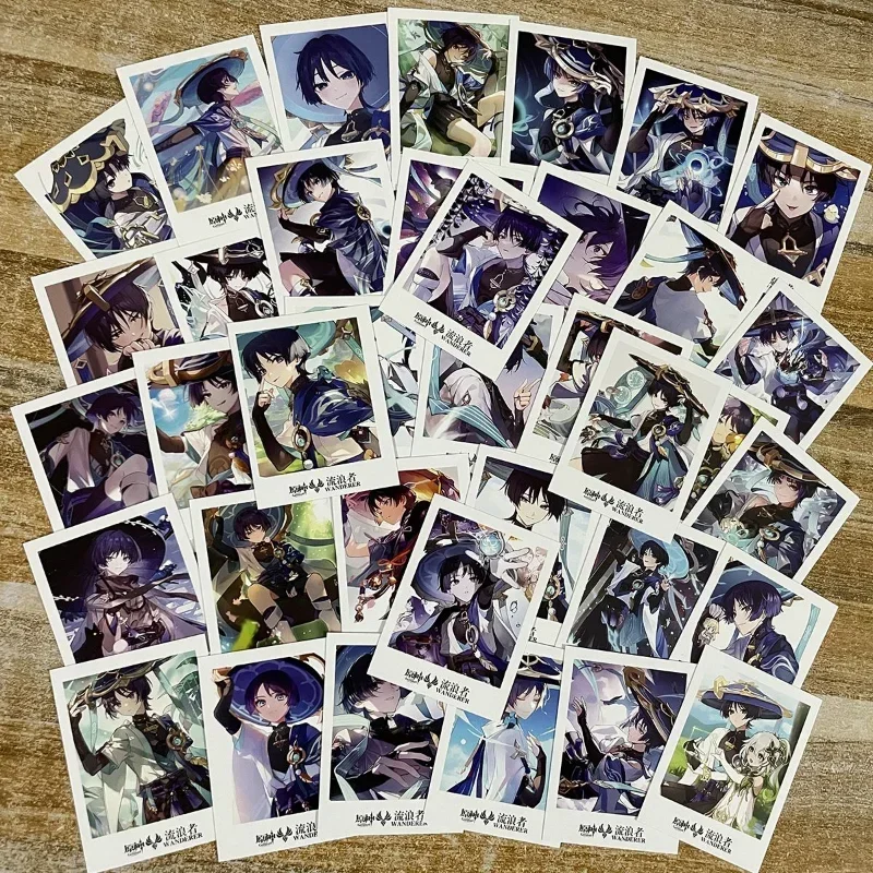 Scaramouche Lomo Sticker Poster Photo Anime Stickers Childrens Stationery Student Wallpaper Card Captor Yuan Shen Gift