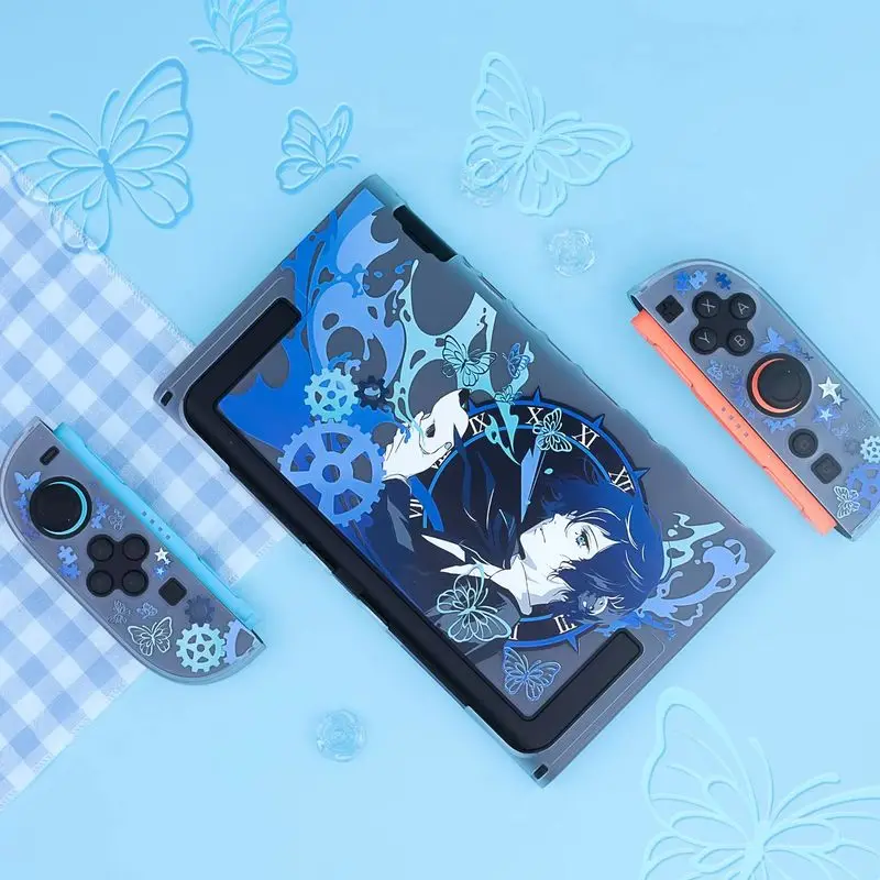 Hot Case Semi Transparent Persona 3 Makoto Yuki Hard Protective Pattern Compatible With Switch 2 Oled Lite Game Console Cover view 4