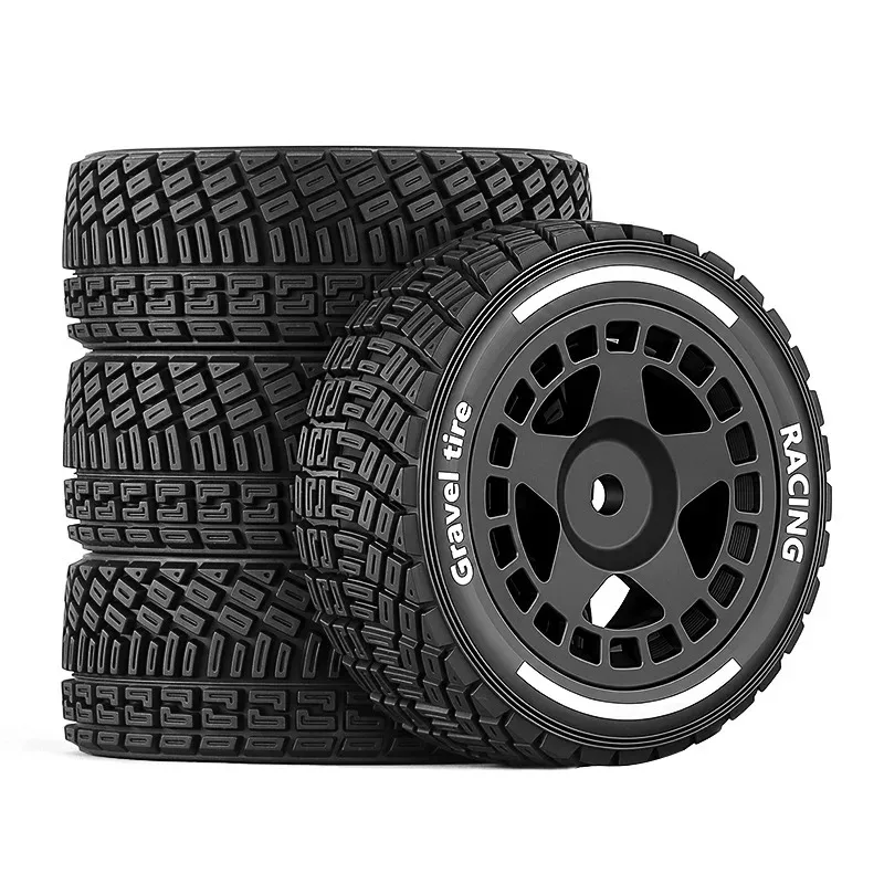 1/14 Scale Tires for MJX 14301 14302 14303 14304 On-Road & Rally Car Compatible