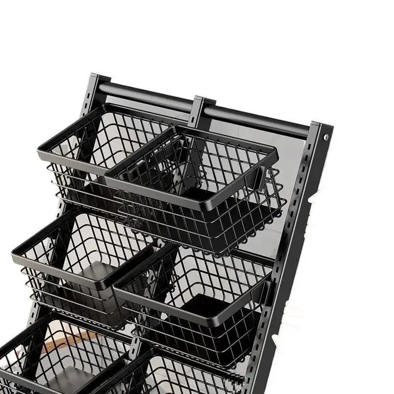 

Room vegetable basket rack Floor-to-ceiling household fruit and vegetable storage rack Multifunctional multi-layer