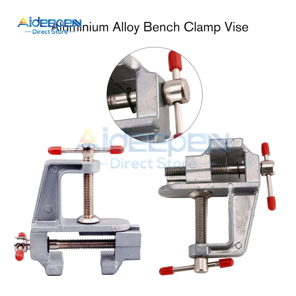 Mini Bench Vise Muliti-Funcational Table Screw Vise Aluminium Alloy 30mm Table Bench Clamp Vise for DIY Craft Mold Fixed Repair