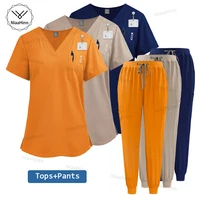 Ropa médica para mujer, conjuntos de Jogger, pantalones de enfermería, bata quirúrgica, uniformes médicos de alta calidad, uniforme de belleza al por mayor