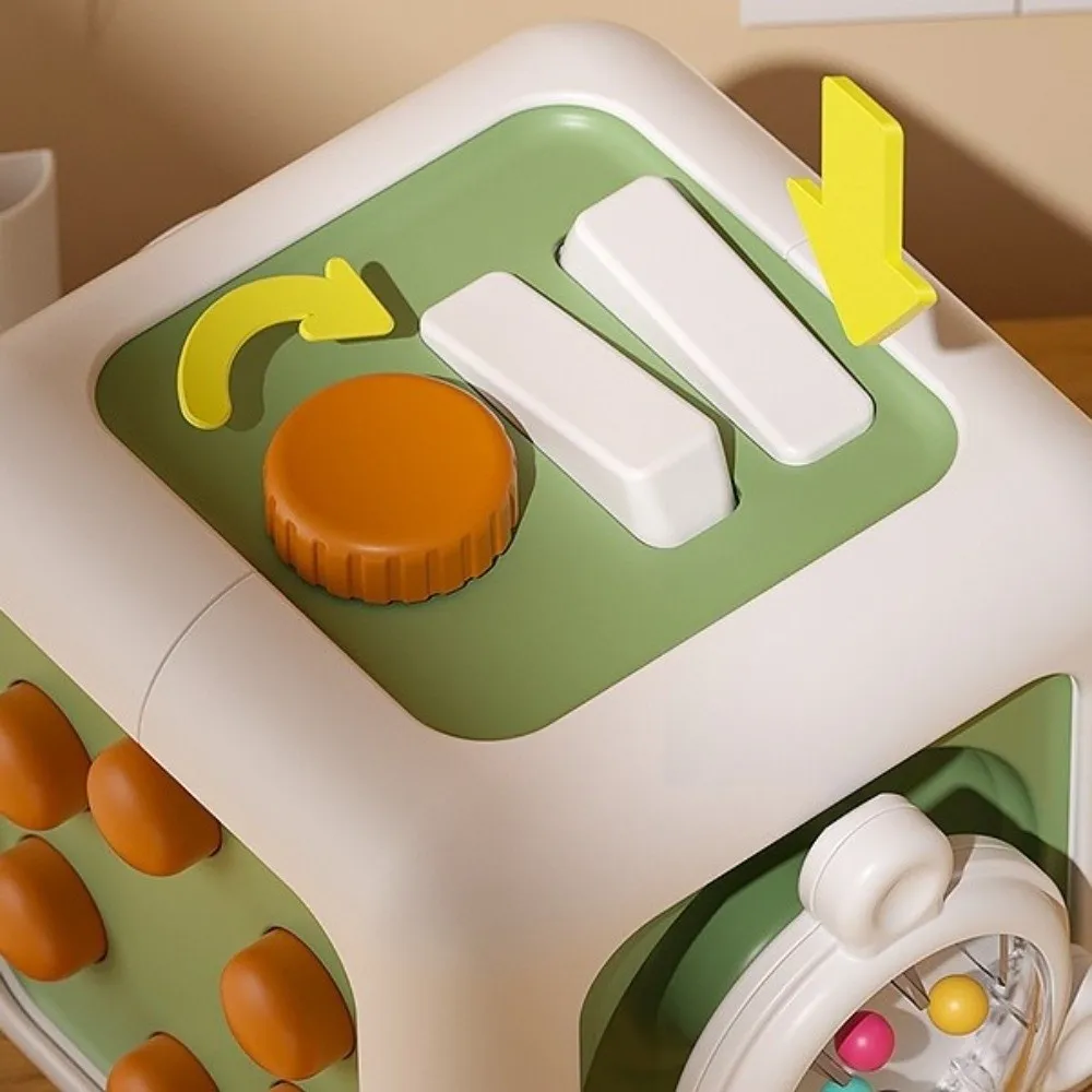 Cube d'activité d'éducation précoce à moteur fin, interrupteurs de tiroir, compétences de pratique en plastique, Cube de tiroir éducatif Montessori sensoriel