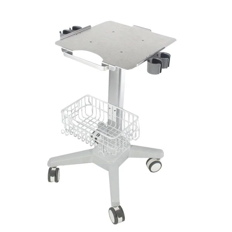 Wholesale Height Adjustable Multi-functional Aluminum Alloy Cart Portable Ultrasound Trolley For Hospital