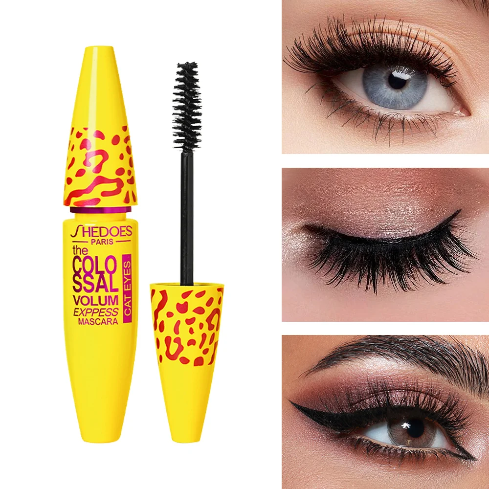 SHEDOES 1PCS-5D mascara épais, long, bouclé, naturellement imperméable, facile à démaquiller