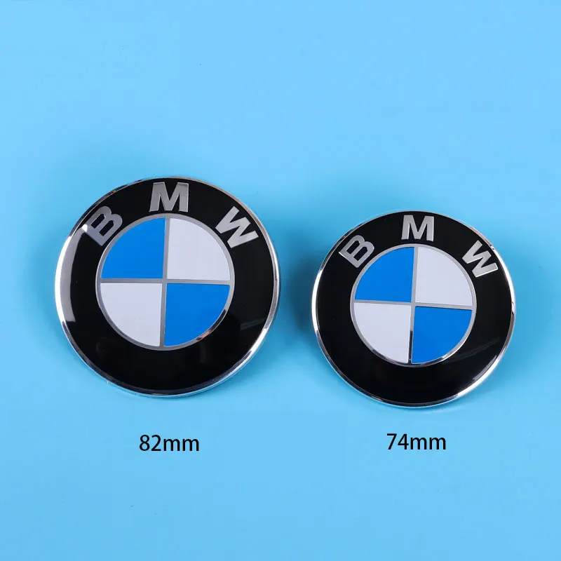 1Pc ABS 74mm 82mm Car Front Hood Badge Logo Rear Trunk Emblem for BMW M Performance E46 F10 F30 E39 E36 F20 E87 G20 G30 X1 X3 X5