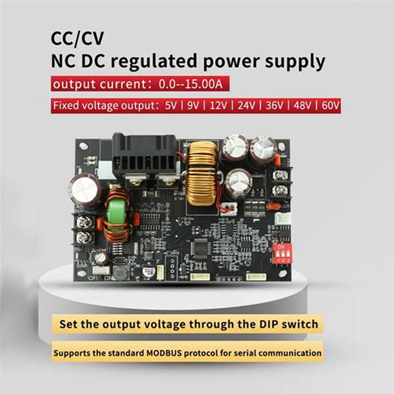 

【B74A】XY6015L Регулятор напряжения с ЧПУ 60 В 15 А/900 Вт Понижающий источник питания постоянного тока Преобразователь постоянного напряжения Модуль базовой пластины