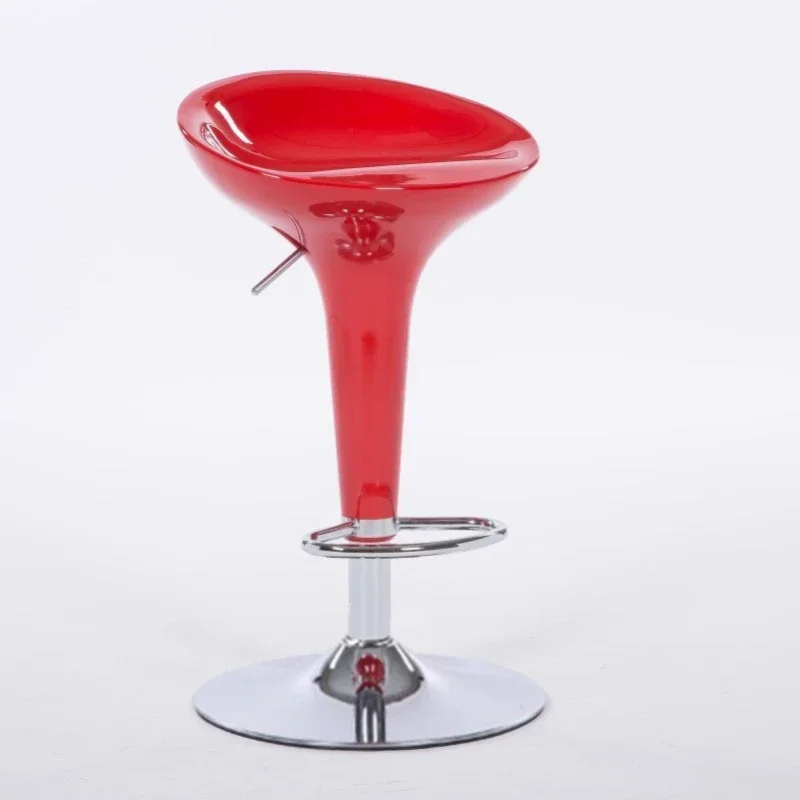 Factory Direc Nordic Bar Stools Red Ergonomic Banqueta Chaise Furniture Commercial Adjustable Height Bar Stools Silver Outdoor