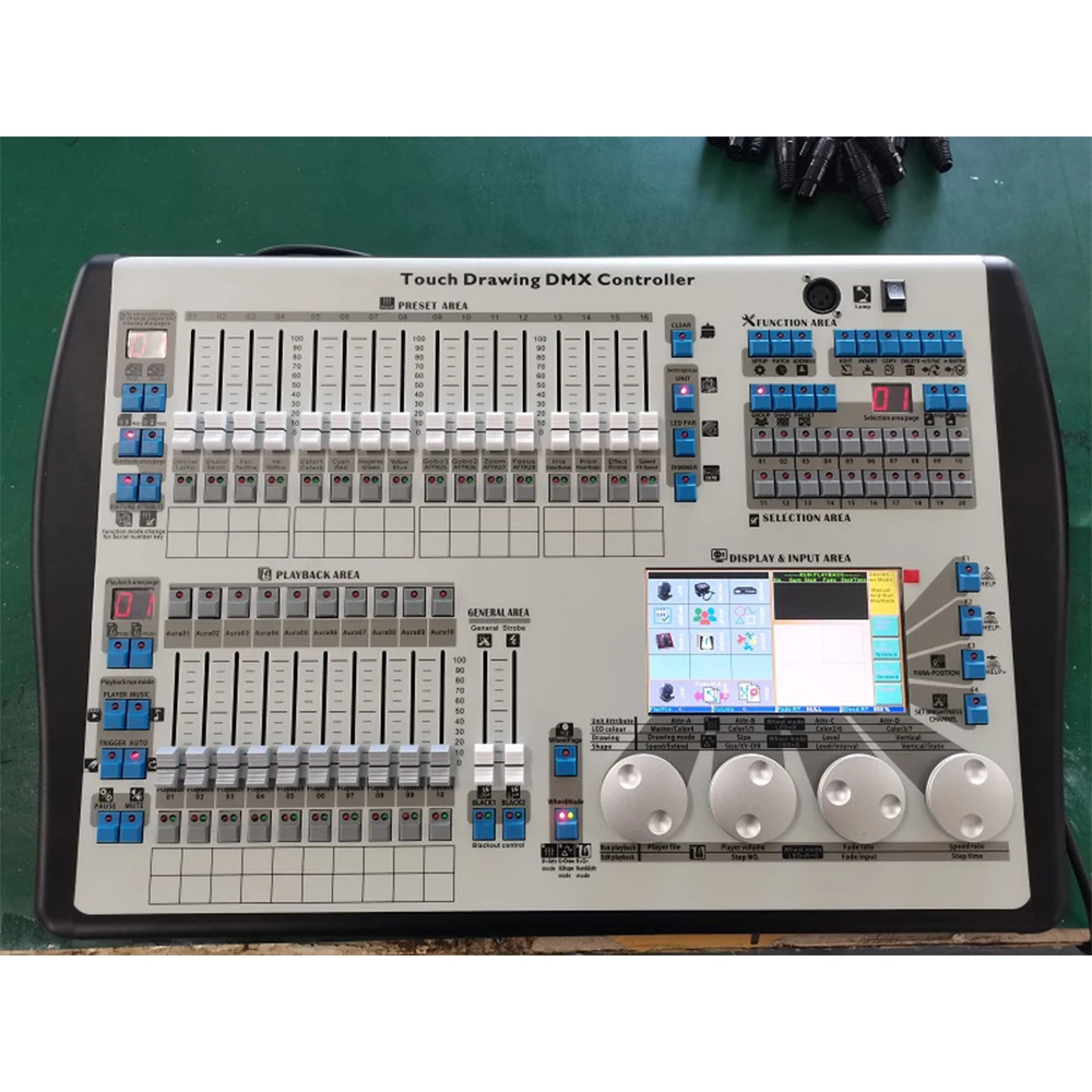 Touch Drawing 1024 DMX Controller Stage Light Dimmer Remote Console with Flightcase packing