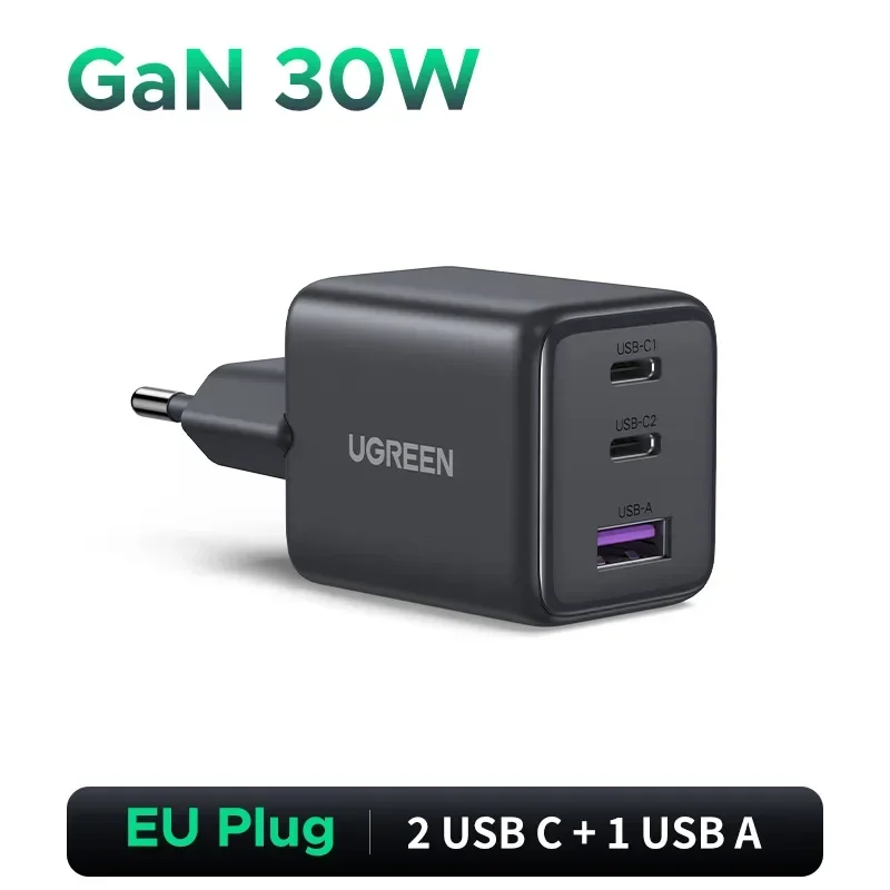 UGREEN 45W/30W/25W/20W GaN-lader PD3.0 PPS QC3.0 USB-C snellader voor Samsung S26 iPhone 17 16 15 Pro Max iPad Xiaomi tablet - afbeelding 1