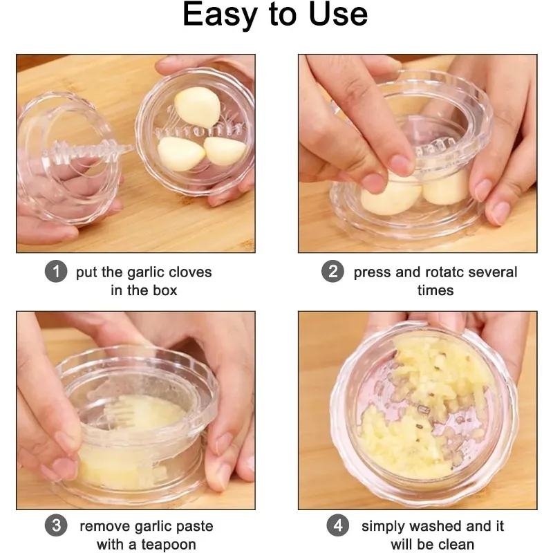 Manual Garlic Press Multifunctional Garlic Crusher Roll Crusher Chopper Home Appliance Kitchen Gadgets Kitchen Accessories