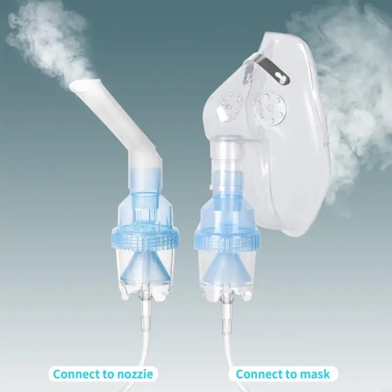 High Efficiency Nebulizer Mask with Ergonomic Breathing Assistance for Enhancing Comfort During Oxygen Treatments