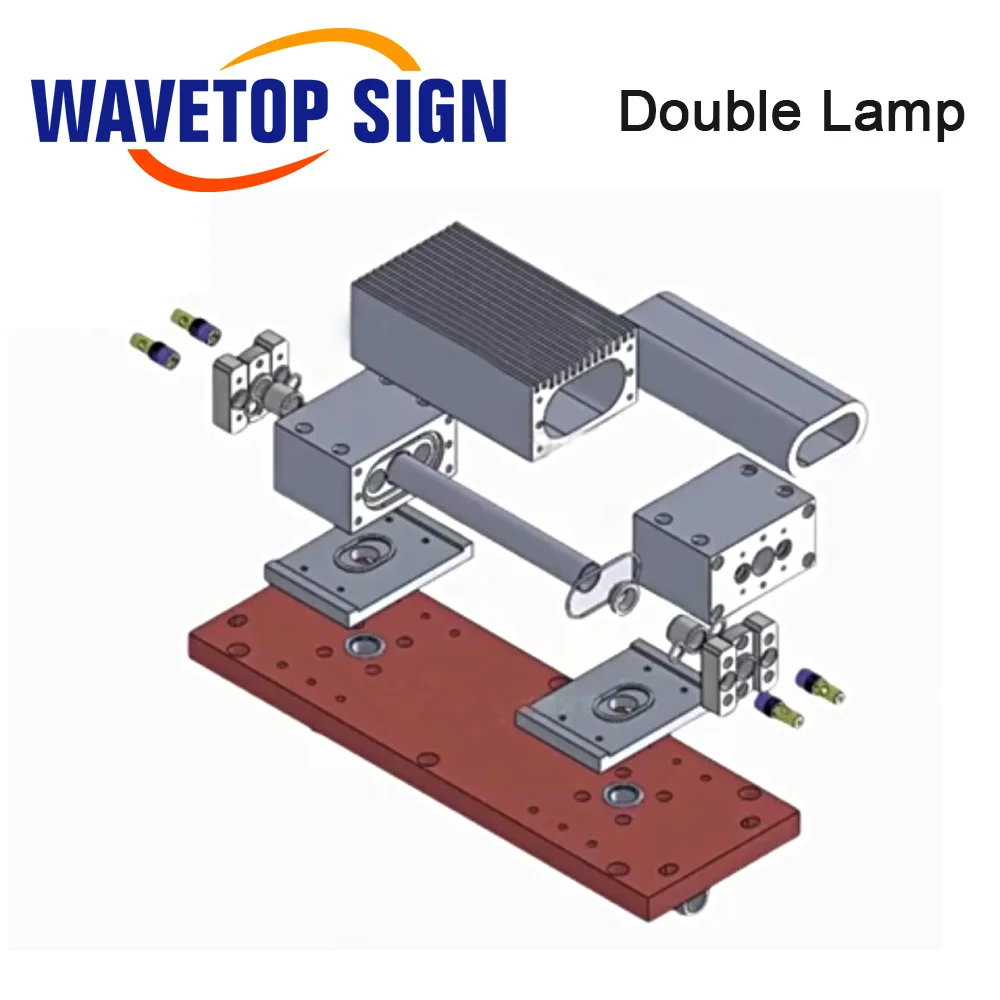 WaveTopSign YAG керамическая полость одиночная лампа двойная лампа для лазерного сварочного аппарата YAG ксеноновая лампа 8x125x270 мм хрустальный стержень 7x145 мм