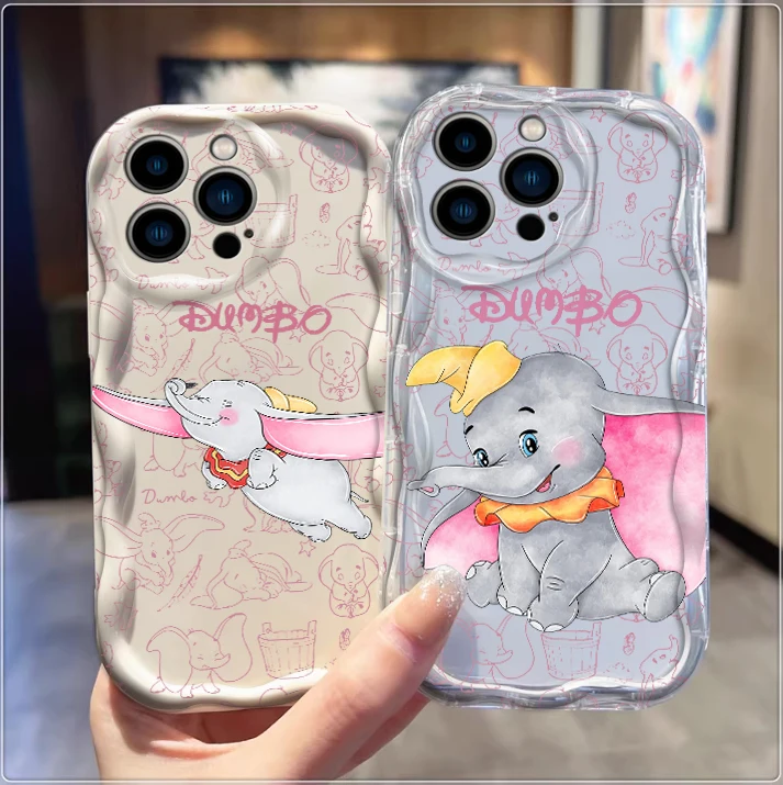 Dumbo Love Anime For Apple iPhone 15 14 13 12 11 XS XR X Pro Max Plus Wave Oil Cover Phone Case