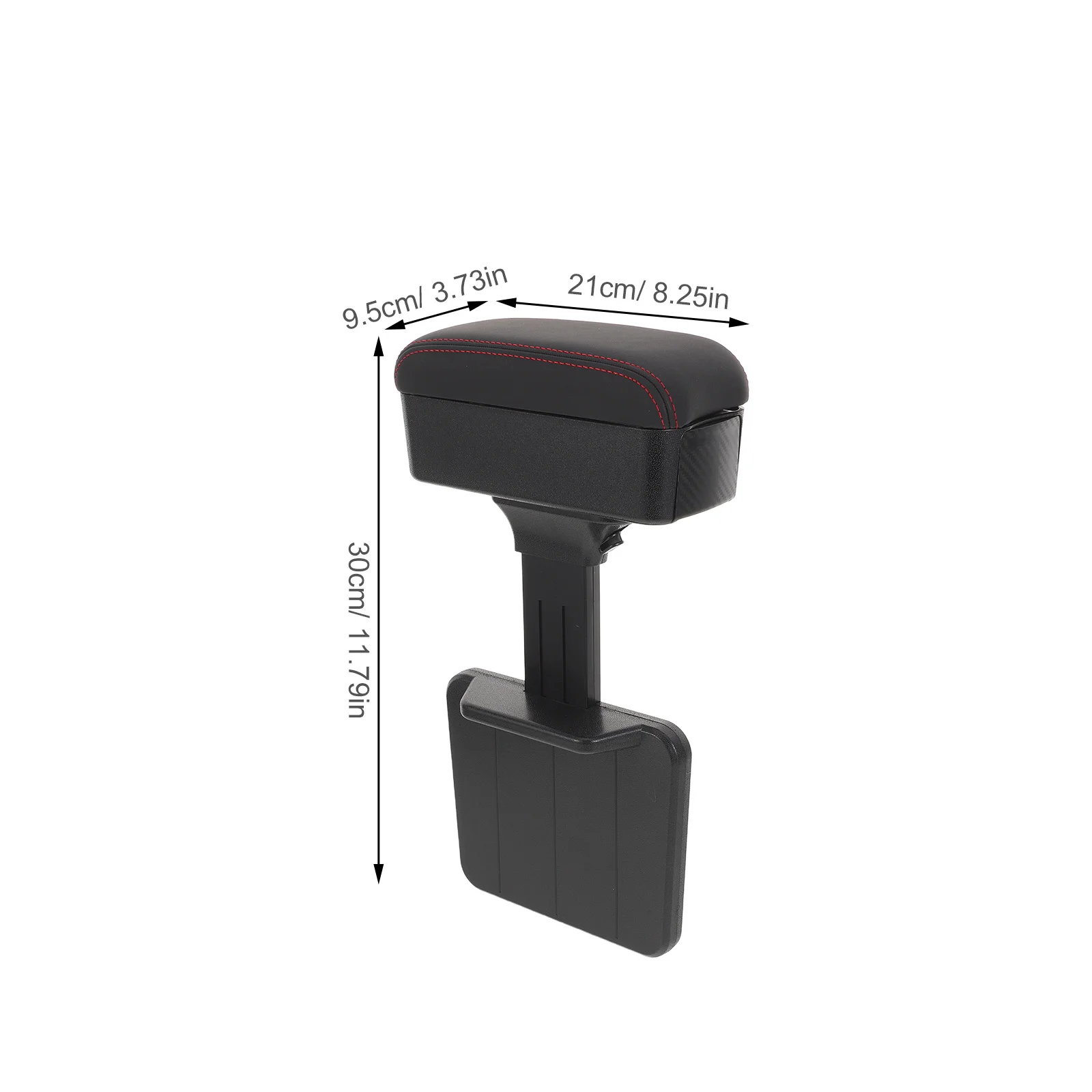 車用アームレスト収納オーガナイザー 調整可能 センターコンソールボックス スライド式 サイドフリップトップ 車内インテリアアップグレード 車用収納