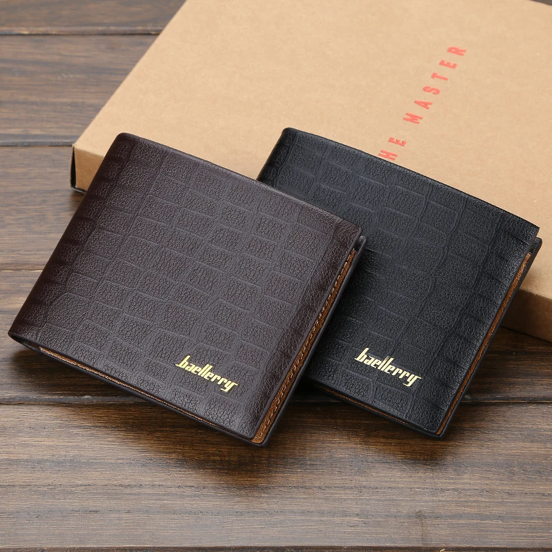 

Men's Leather Wallets Business Casual Clutch Bag Multi-card Slot ID Card Holder Bag Large-capacity Purse Fashionable Wallet