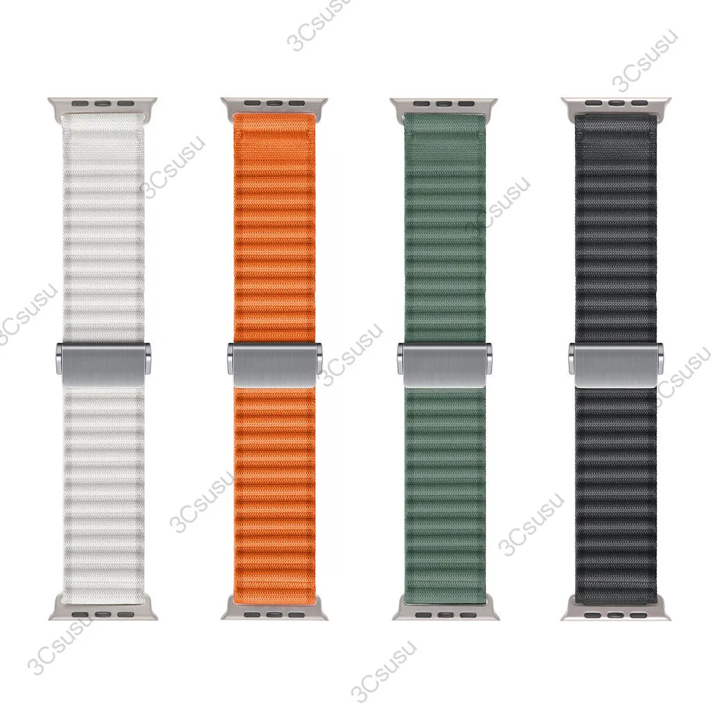 Sports Alpine loop Band Nylon Loop Strap Correa Bracelet For Apple Watch Series 9 8 7 Ultra 45mm 41mm 44mm 40mm 6 5 4 SE 3 2 1