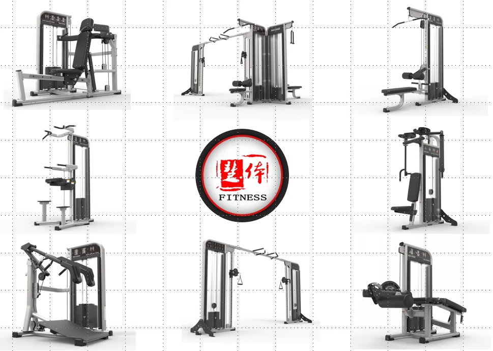 HTFitness Weight Stack Dual Function Strength Training Equipment Assisted Chin Trainer