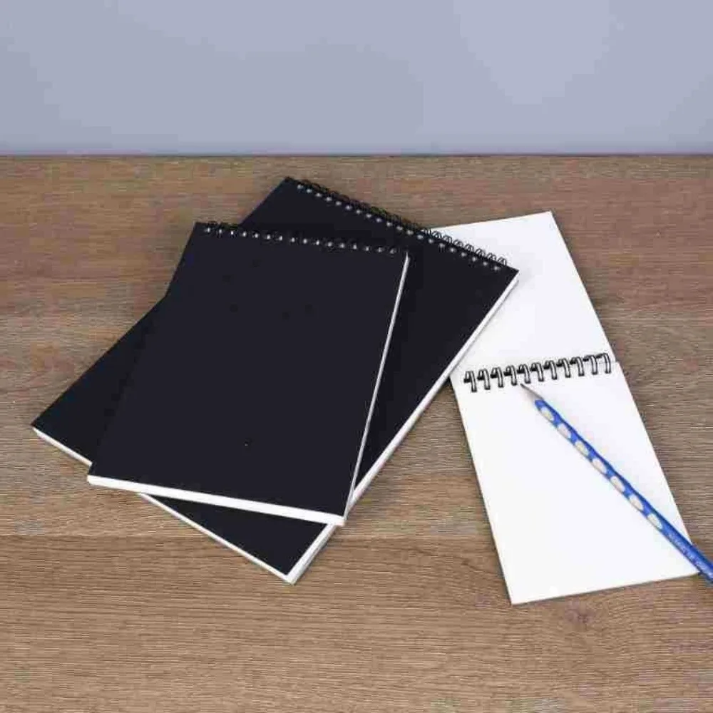 Waterproof Up Turning Loose-Leaf Sketchbook Taking Notes A4 A5 A6 8K 16K Memo Notepad Diary Journal Hand Ledger Students