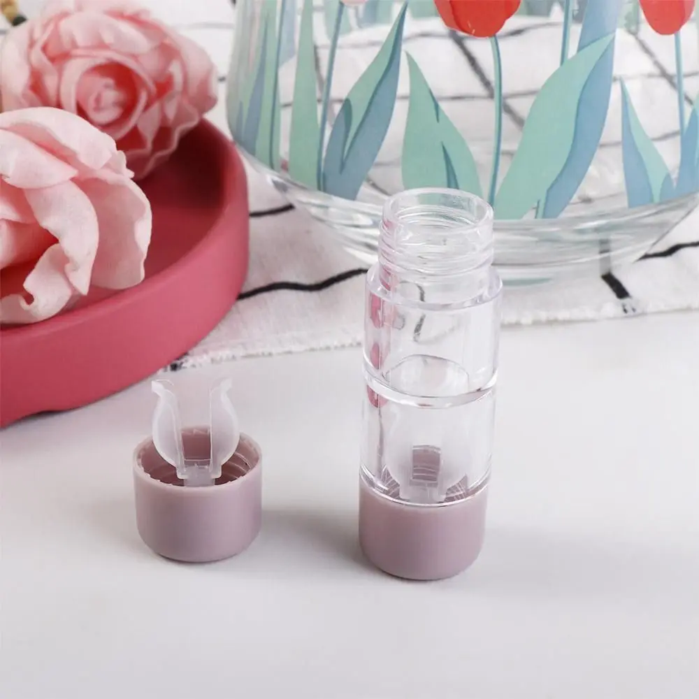 High Quality Plastics Contact Lens Case Cylindrical Solid Color Contact Lens Container RGP Eye Care Lenses Box