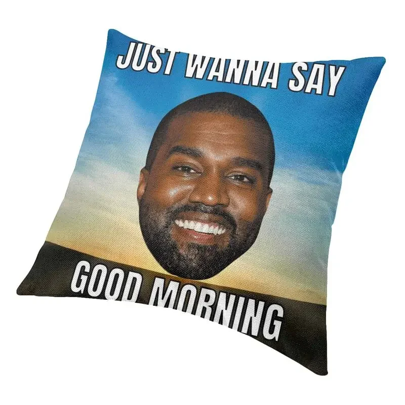 Kanye West Meme cushion, used for sofas, cars, square pillowcases, living room decorations