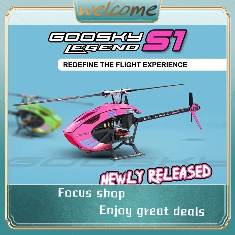 Goosky S1 Bnf/Rtf 6ch 3d Stunt Double Brushless Motor Direct Drive Motor Flybarless Direct-Drive Rc Helicopter Toys Gifts