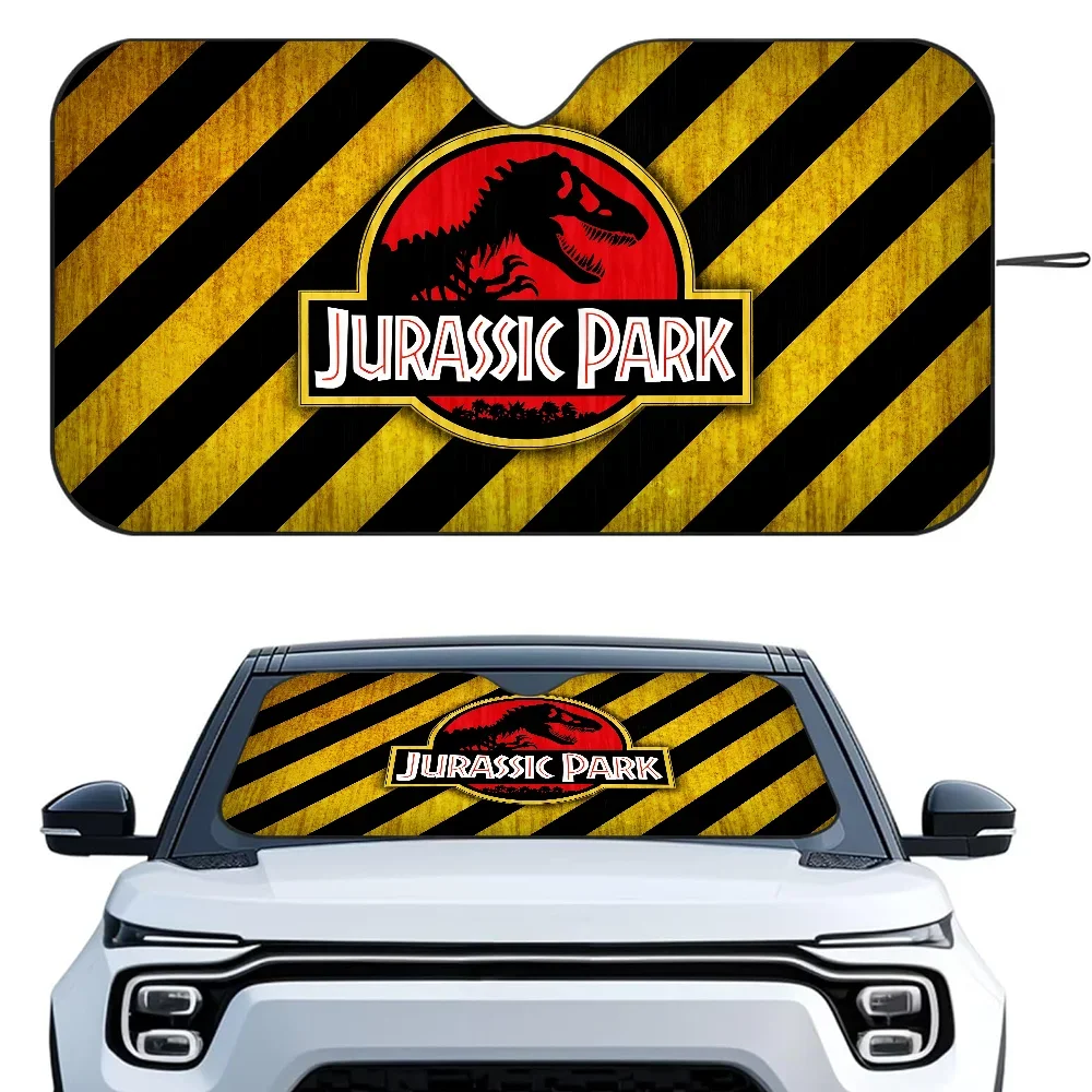 

J-Jurassic-P-Park Car SunSha Heat-insulating Aluminum Film Windshield Sunshas UV Rays Blocks Car Sun Visor Protector