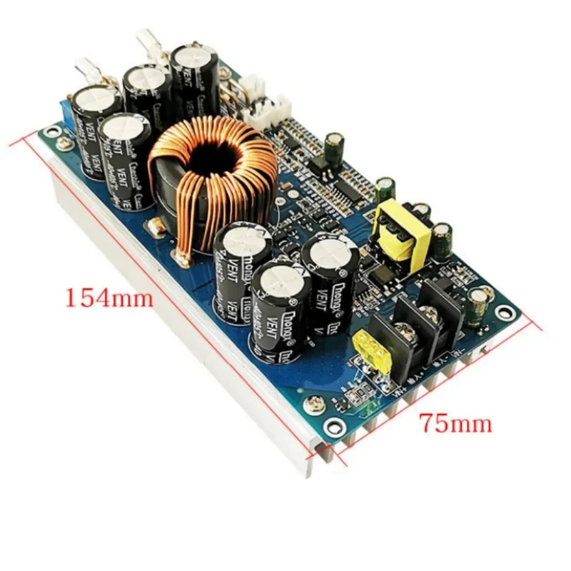 DC20V-70V ke DC2.5V-58V 30A, modul daya Step-Down yang dapat disesuaikan 800W daya tinggi multi-fungsi modul konversi tinggi 1 buah