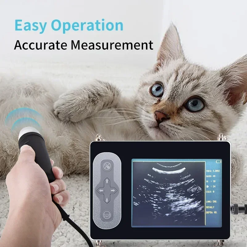 Portable GOYOJO Veterinary Ultrasound Scanner for Dogs Cats Pigs Horses-Color Ultrasound preg nancy Testing Machine OEM 110/220V