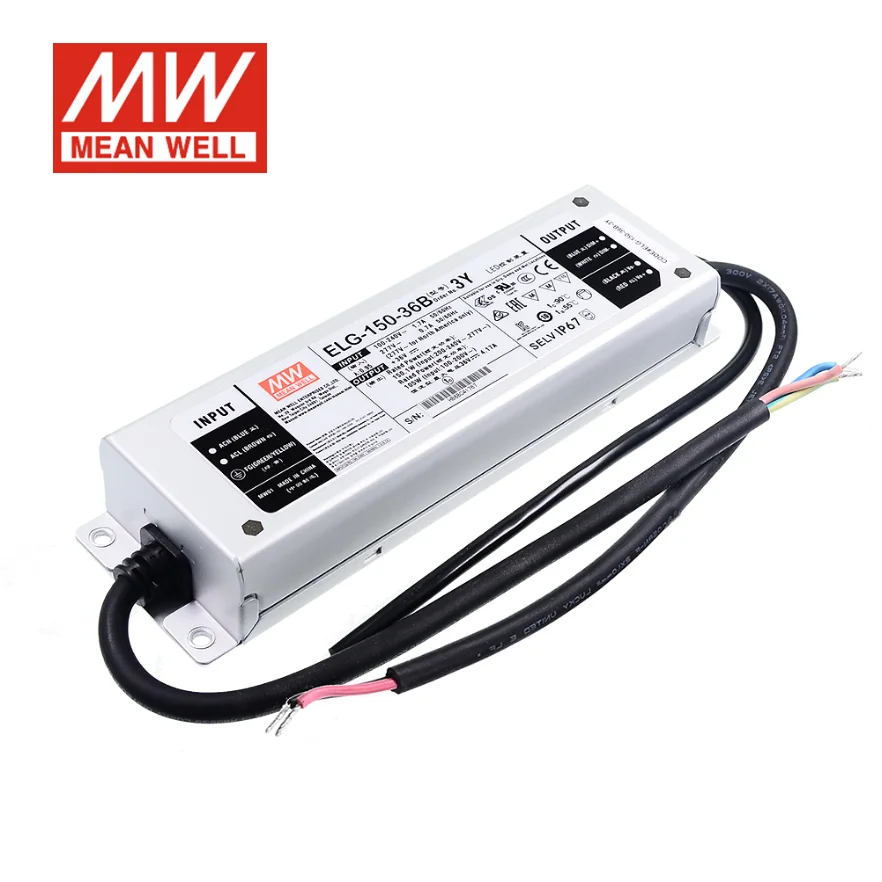 MEAN WELL 84~150W Constant Voltage + Constant Current LED Driver Dimming type ELG-150-12V 24V 36V 42V 48V 54V B-3Y