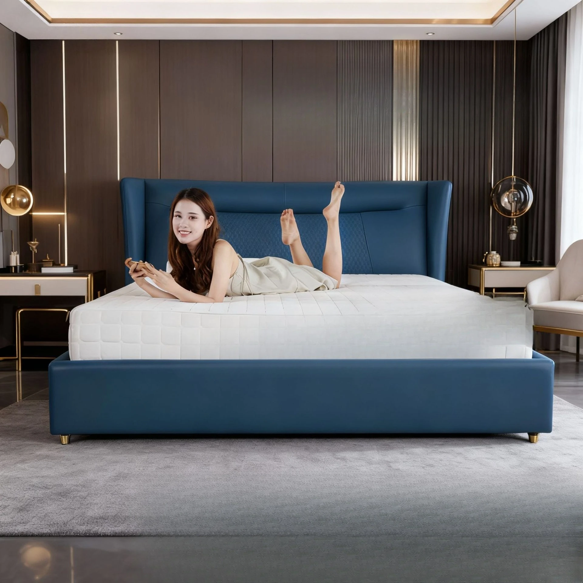Large size smart mattress, smart electric mattress, bedroom electric bed