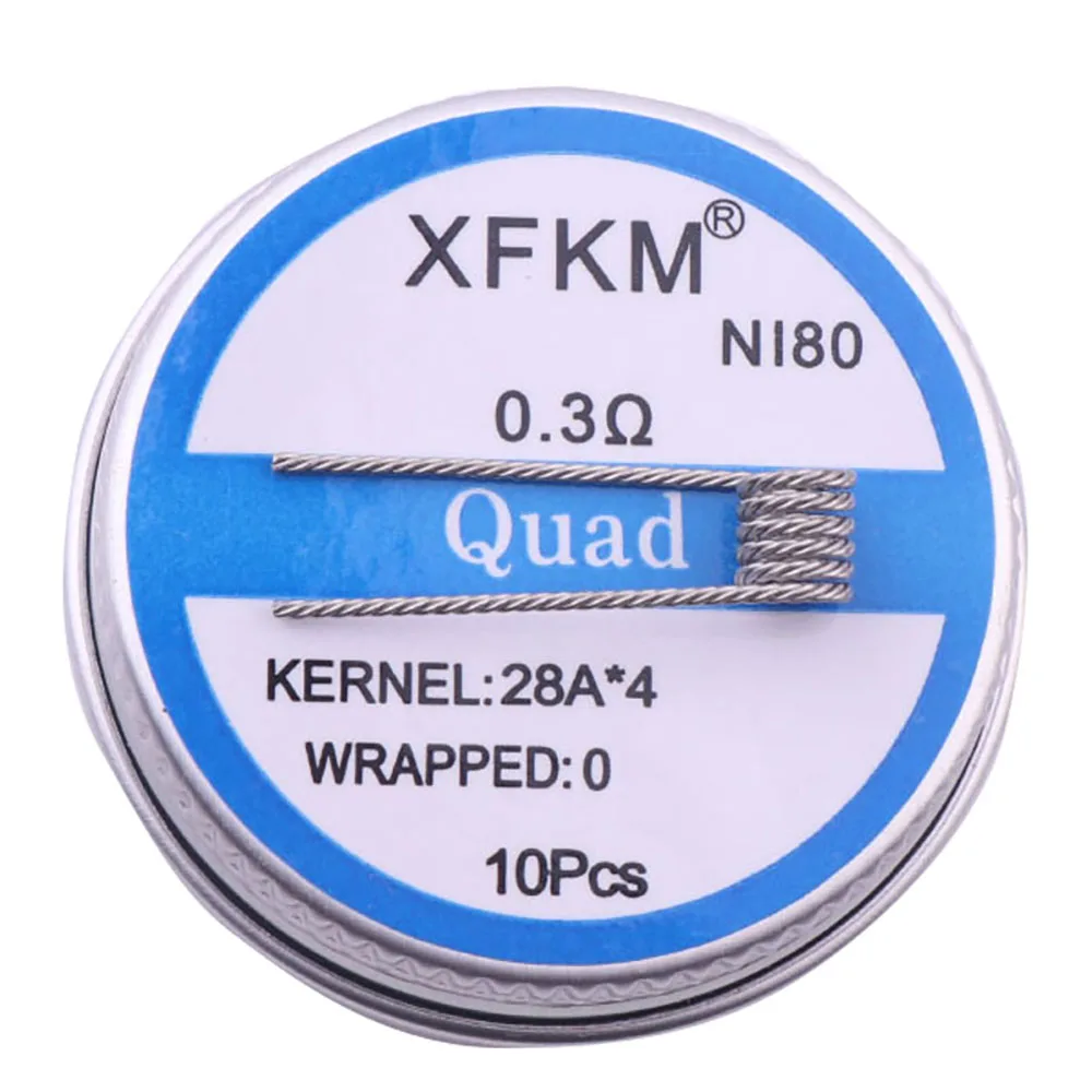 PreBuilt Inner Diameter 3mm Coil Fused Clapton Coils Alien Premade Resistances Mix Twisted NI80 Heating Wire Party Favors