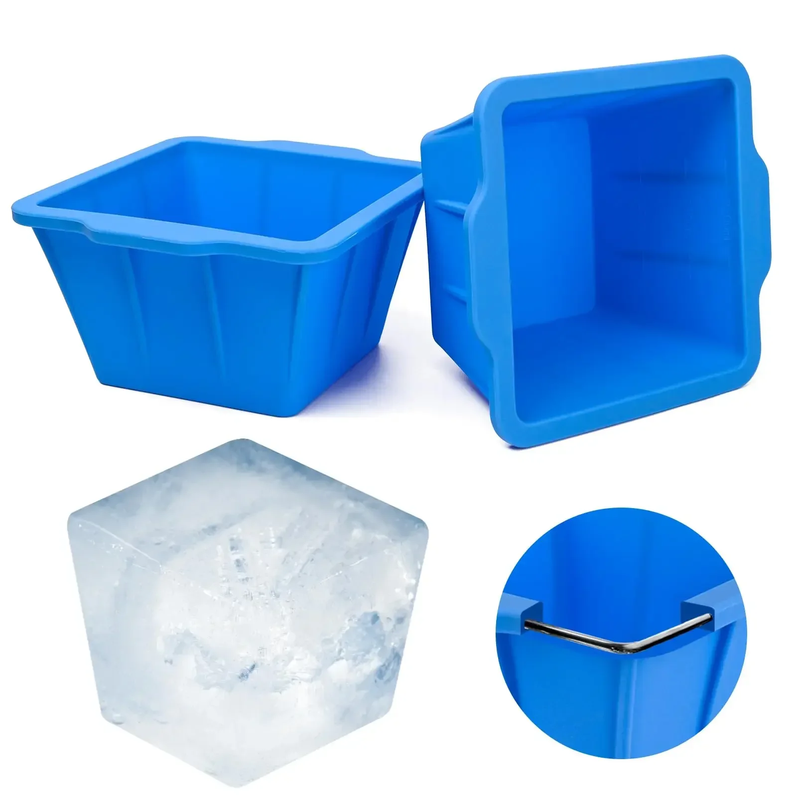 Extra Large Silicone bathtub ice cube tray mold Block Reusable Chilled Coolers Bartender Accessories for Cold Plunge Tub