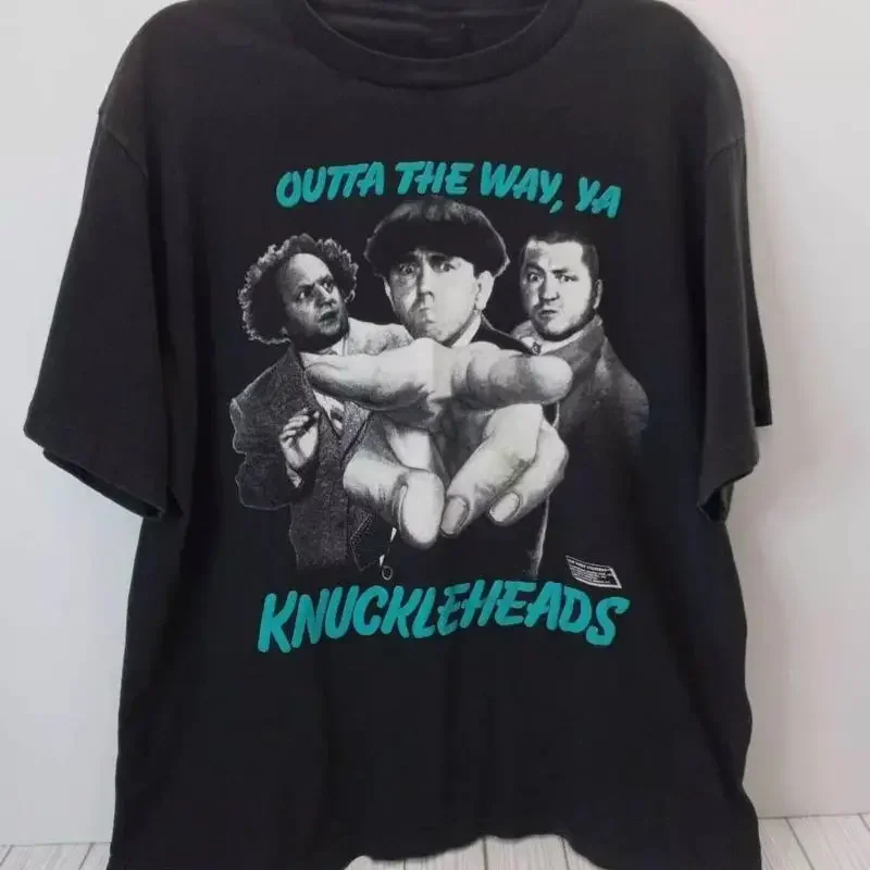 

Рубашка THE THREE STOOGES KNUCKLEHEADS Классическая черная унисекс S 5XL