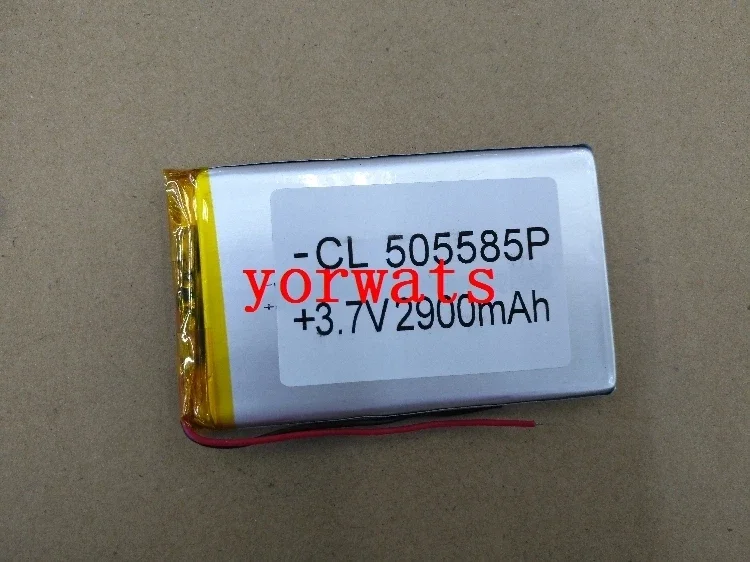 بطارية ليثيوم أيون بوليمر 3.7 فولت جديدة ساخنة قابلة لإعادة الشحن 505585   2900 مللي أمبير البيع المباشر