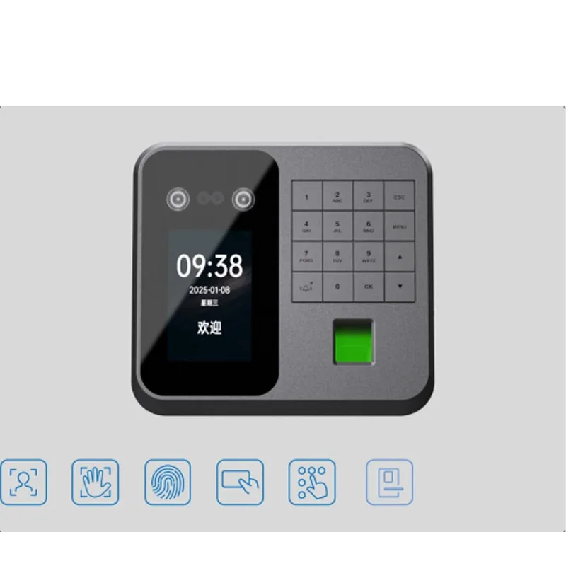 FaceTime-aanwezigheidsregistratieapparaat Toegangscontrole Klok in te drukken bij de ingang van het kantoor
