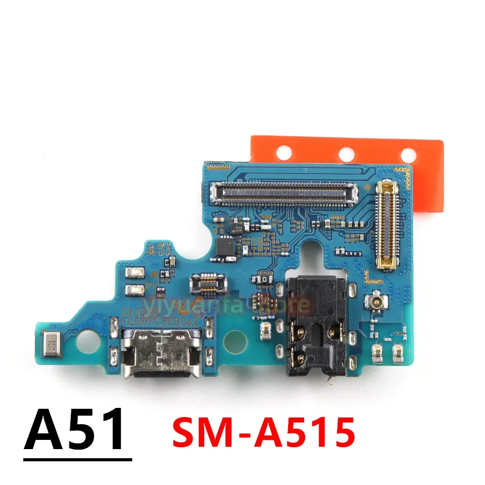 For Samsung Galaxy A51 A515 SM-A515F USB Charging Dock Port Board Connector Main Motherboard Flex Cable