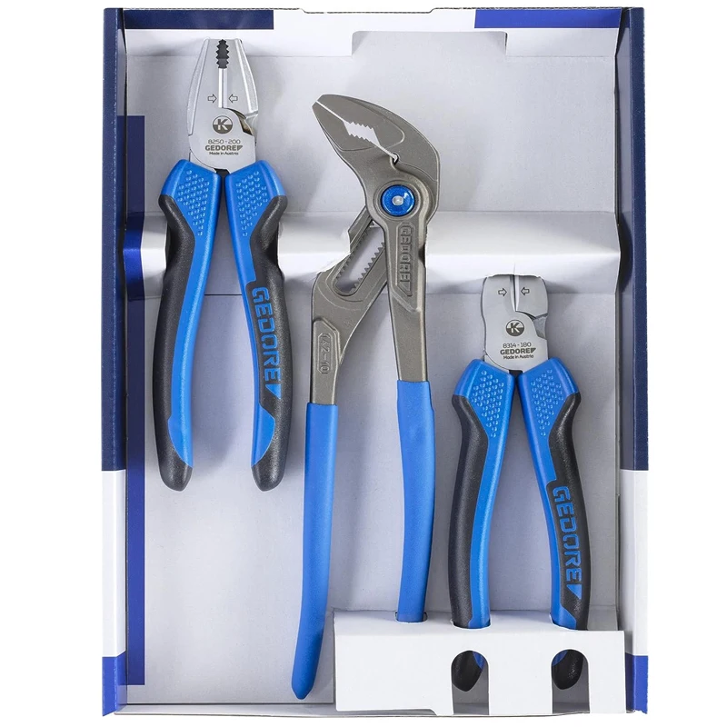 GEDORE S8393 Pliers Set Wear Resistant High Quality Materials Exquisite Workmanship Simple Operation Improve Work Efficiency