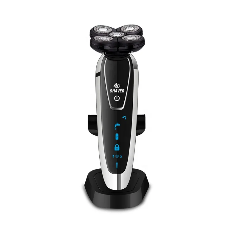 Factory Wholesale 4D Electric Shaver Razor Men's USB Rechargeable Triple Blade Waterproof IPX6 App-Controlled Household Use